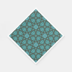 Ägyptisches arabisches geometrisches in Vintagem Serviette