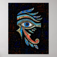 Ägyptisches Auge des Horus - Edelsteine und Gold