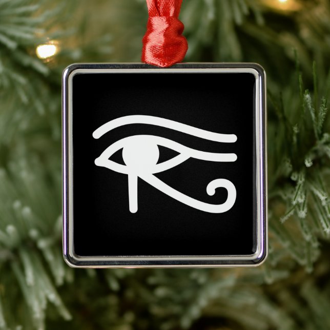 Ägyptisches Auge des Horus-Symbols Ornament Aus Metall (Baum)