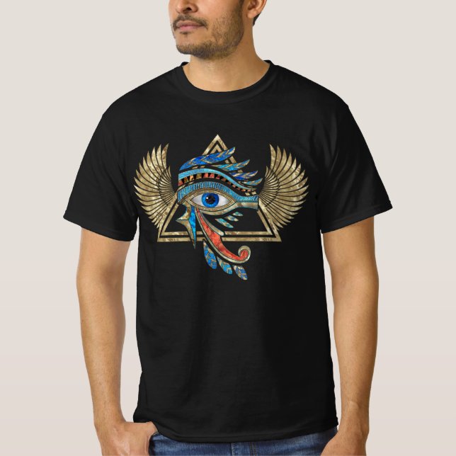 Ägyptisches Auge des Horus - T - Shirt des Wadjet- (Vorderseite)