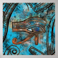 Ägyptisches Auge des Horus - Wadjet - gemischte Me