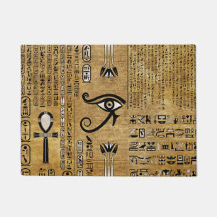 Ägyptisches Auge des Horus - Wadjet-Ornament Fußmatte