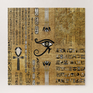Ägyptisches Auge des Horus - Wadjet-Ornament Puzzle