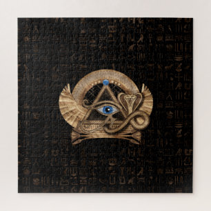 Ägyptisches Auge des Horus - Wadjet-Ornament Puzzle