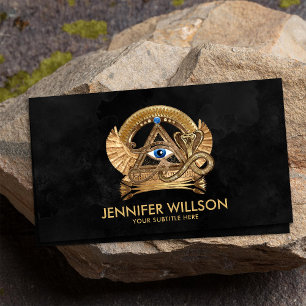 Ägyptisches Auge des Horus - Wadjet-Ornament Visitenkarte