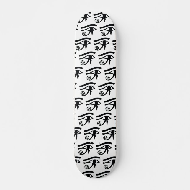 Ägyptisches Auge Horus hieroglyphischen Musters Skateboard (Vorne)