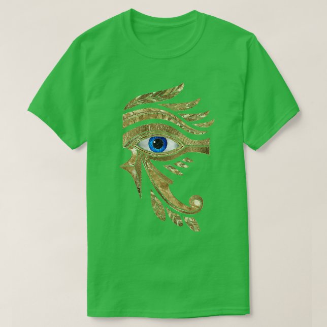 Ägyptisches Auge von Horus Wadjet T-Shirt (Design vorne)