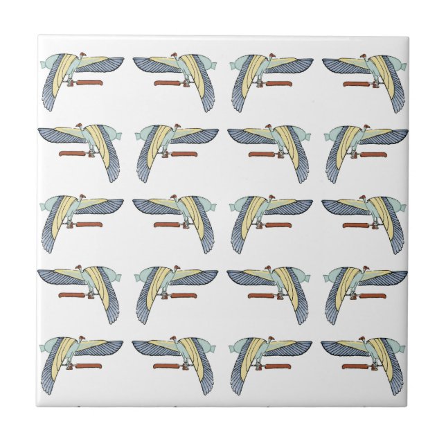 Ägyptisches Design #12 in Emporio Moffa Fliese (Vorderseite)