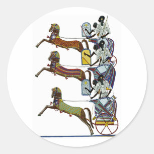 Ägyptisches Design #2 in Emporio Moffa Runder Aufkleber