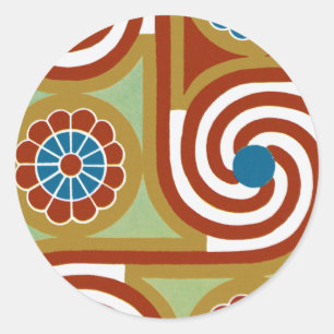 Ägyptisches Design #4 in Emporio Moffa Runder Aufkleber