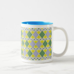 Ägyptisches Design #9 in Emporio Moffa Zweifarbige Tasse