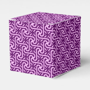 ägyptisches Fliesenmuster, Amethyst und Orchidee Geschenkschachtel