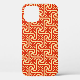 Ägyptisches Fliesenmuster, Korallenorange Case-Mate iPhone Hülle