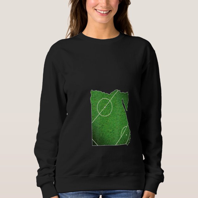 Ägyptisches Fußballgericht Sweatshirt (Vorderseite)
