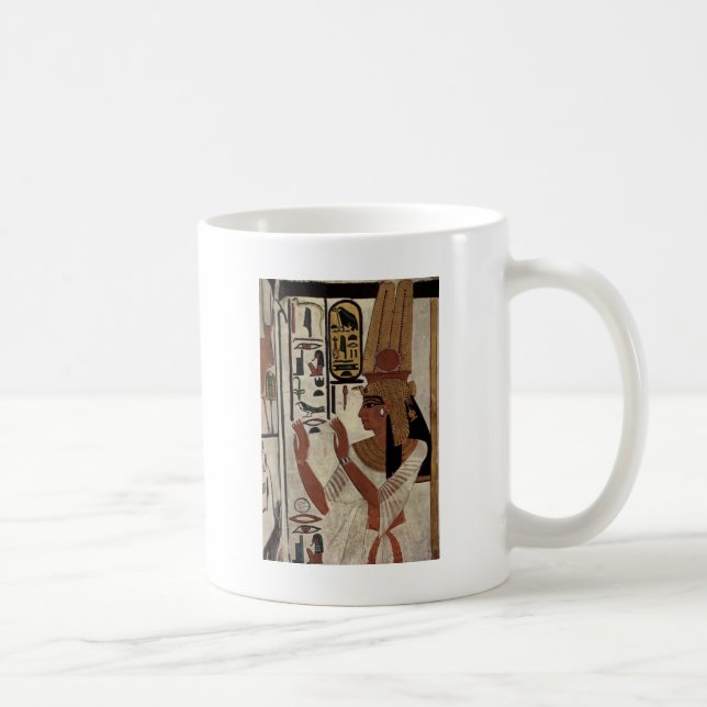 Ägyptisches Göttinhieroglyphenmuster Tasse (Rechts)