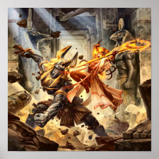 Ägyptisches Göttplakat Poster