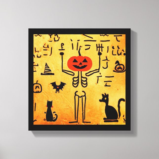 Ägyptisches Halloween 4 Leinwanddruck (Vorderseite)