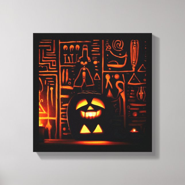 Ägyptisches Halloween 6 Leinwanddruck (Vorderseite)