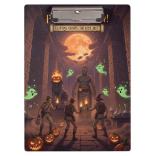Ägyptisches Halloween Klemmbrett