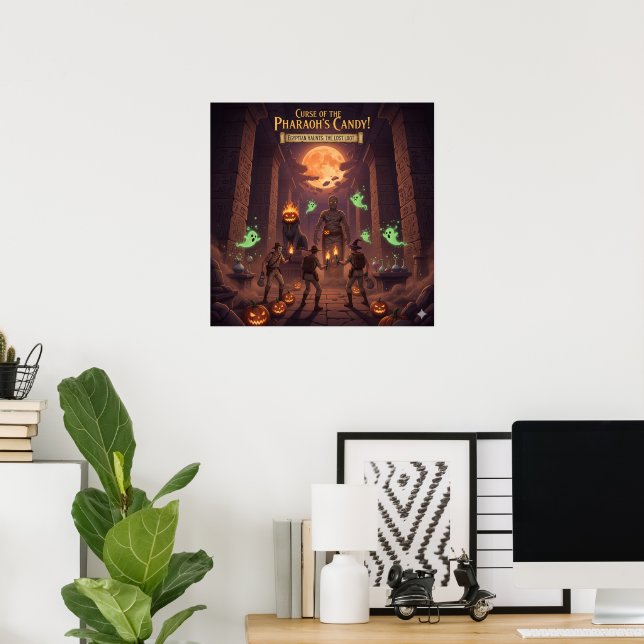 ägyptisches Halloween-Plakat Poster (Heimbüro)