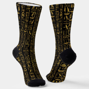Ägyptisches hieroglyphisches Muster Vintag Socken