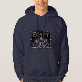 Ägyptisches Horusauge Kosmische Pyramiden Kunst Hoodie