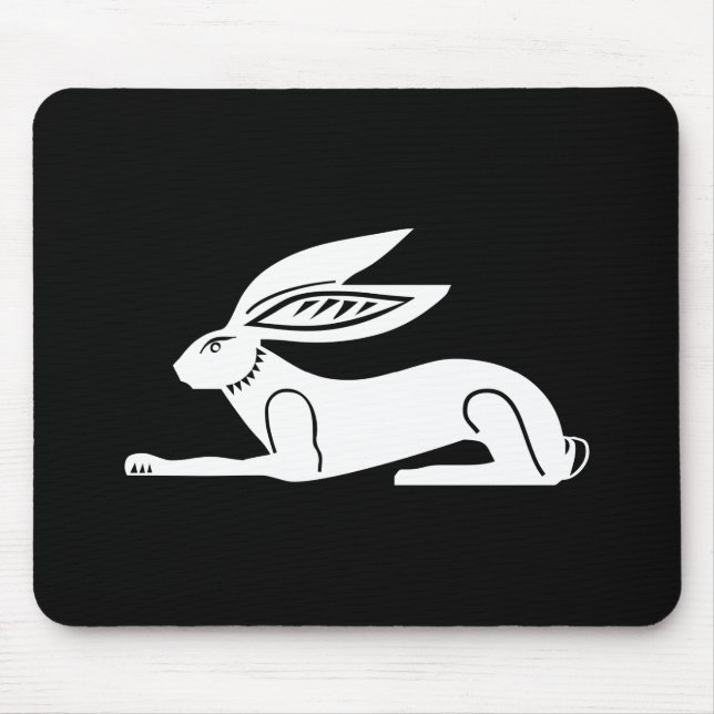 Ägyptisches Kaninchen Mousepad (Vorne)