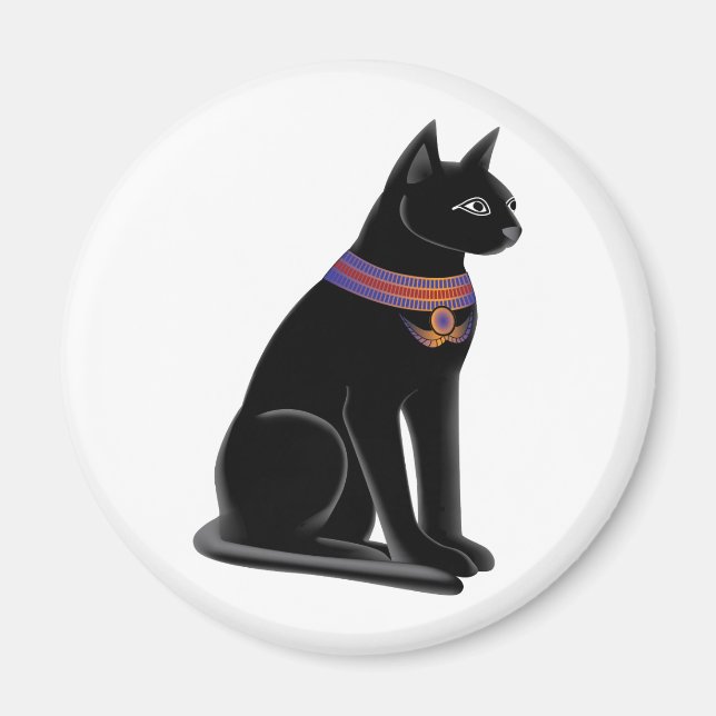 Ägyptisches Katzen-Goddess-Bastet Magnet (Vorne)
