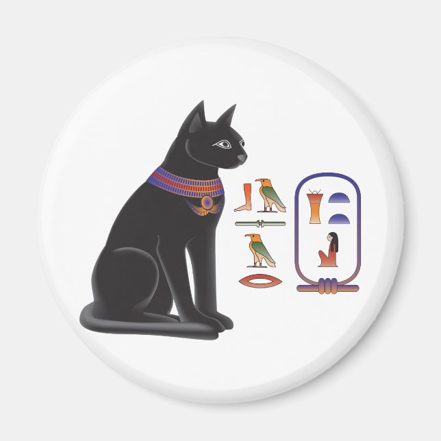 Ägyptisches Katzen-Goddess-Bastet Magnet (Vorne)