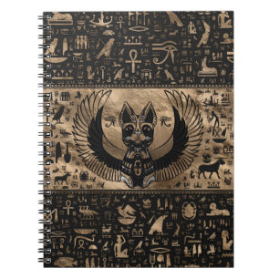 Ägyptisches Katzen-Goddess-Bastet Notizblock