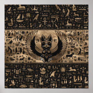 Ägyptisches Katzen-Goddess-Bastet Poster