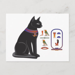 Ägyptisches Katzen-Goddess-Bastet Postkarte