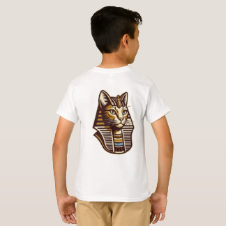 Ägyptisches Katzen-Kinder-T-Shirt – Pharaonische K T-Shirt