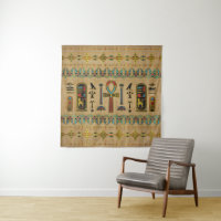 Ägyptisches Kreuz - Ankh Verzierung auf Papyrus