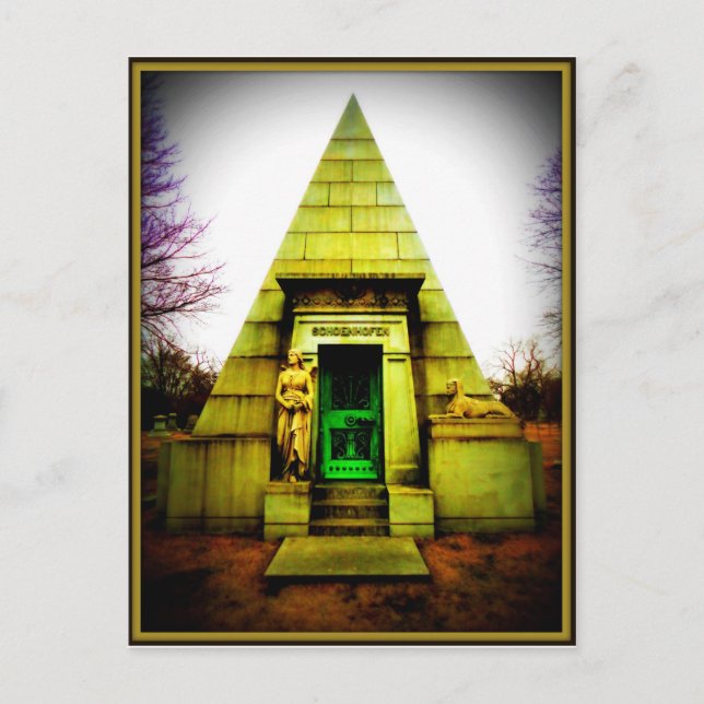 Ägyptisches Mausoleum Postkarte (Vorderseite)