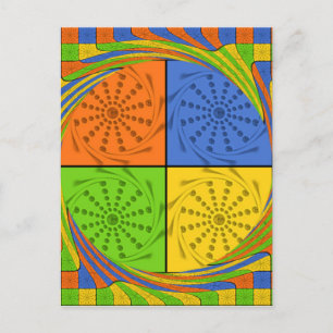 ägyptisches Nahtloses Set Postkarte