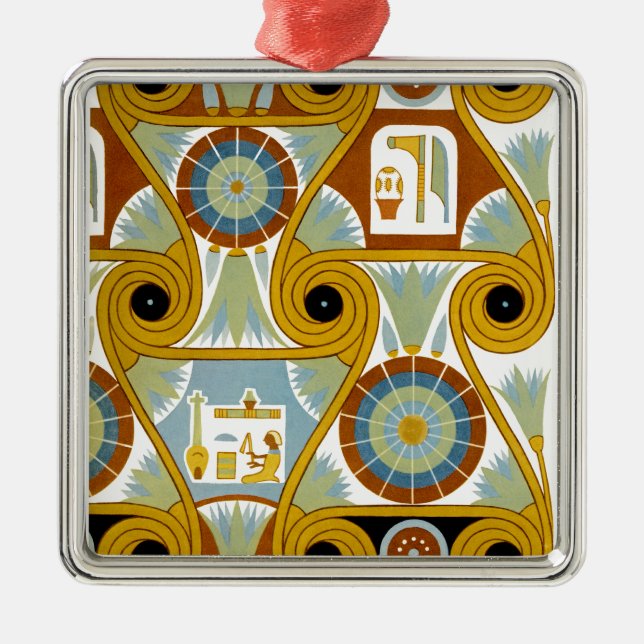 Ägyptisches Ornamnet #1 in Emporio Moffa Silbernes Ornament (Vorne)