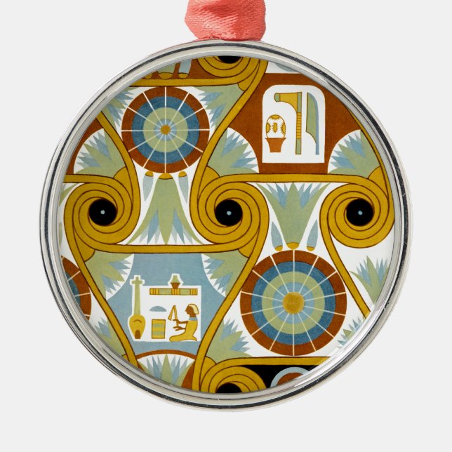 Ägyptisches Ornamnet #1 in Emporio Moffa Silbernes Ornament (Vorne)