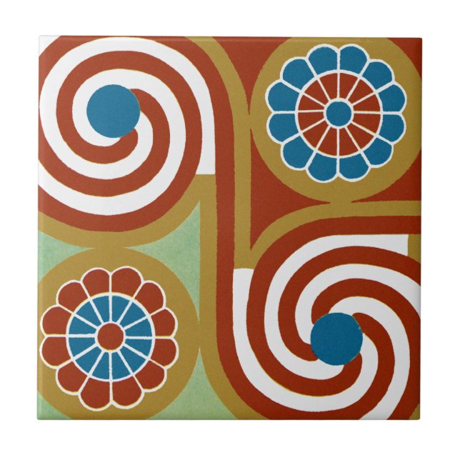 Ägyptisches Ornamnet #4 in Emporio Moffa Fliese (Vorderseite)