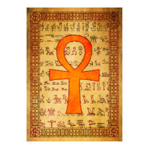 Ägyptisches Poster - Ankh Cross