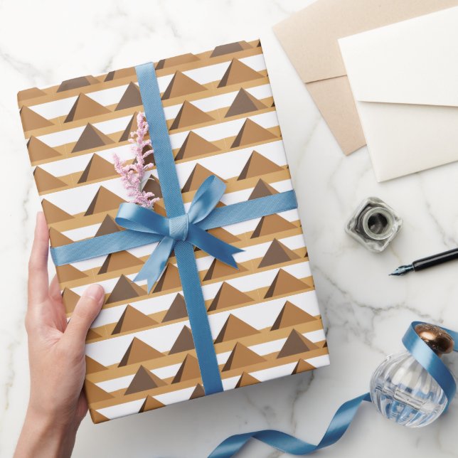 Ägyptisches Pyramidenmuster Geschenkpapier (Schenken)