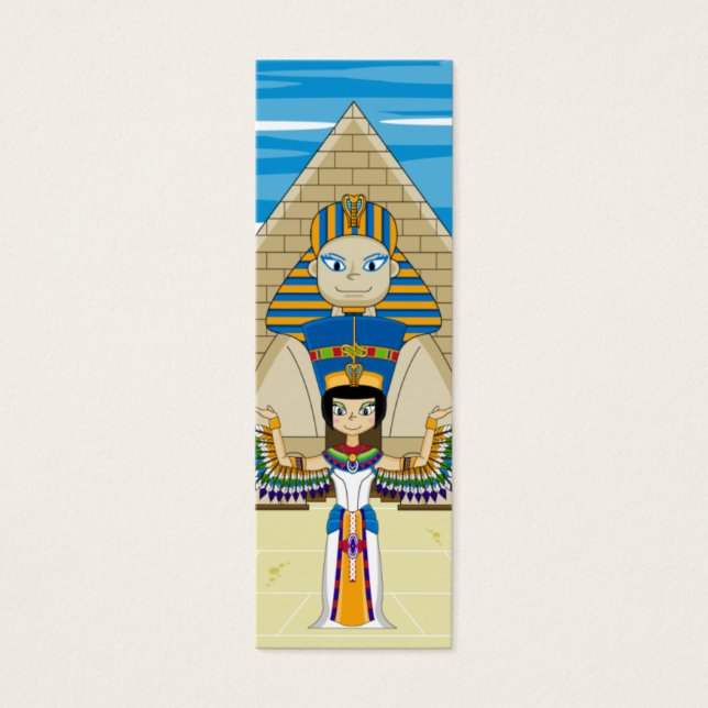 Ägyptisches Queens Nefertiti & Cleopatra-Lesezeich (Vorderseite)
