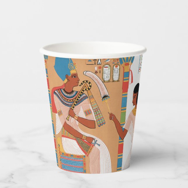 Ägyptisches Royal-Design Pappbecher (Vorderseite)