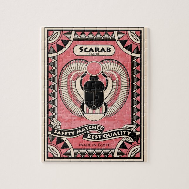 Ägyptisches Scarabäus-Käfer-Puzzlespiel Puzzle (Vertikal)