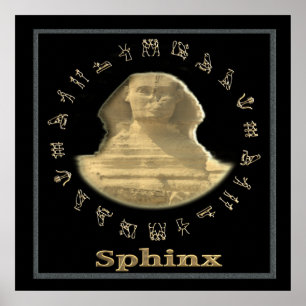 Ägyptisches Sphinx-Poster Poster