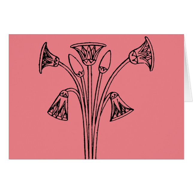 Ägyptisches Symbol: Lotus (Vorderseite (Horizontal))