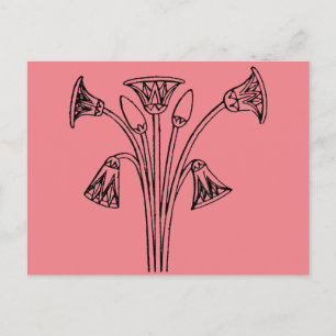 Ägyptisches Symbol: Lotus Postkarte