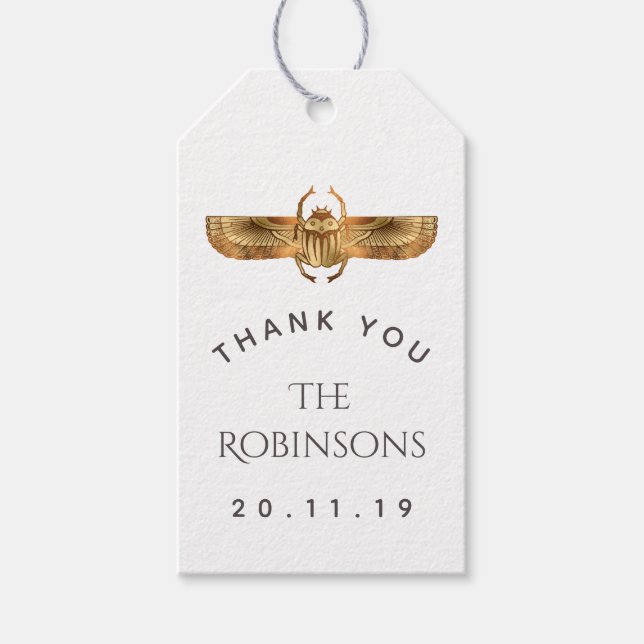 Ägyptisches Themed Party Geschenkanhänger (Vorderseite)