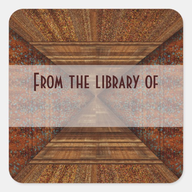 Ägyptisches Topaz Goldene Pyramide Abstrakte Kunst Quadratischer Aufkleber (Vorderseite)