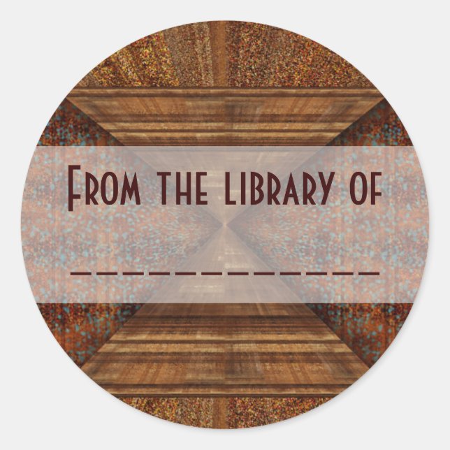 Ägyptisches Topaz Goldene Pyramide Abstrakte Kunst Runder Aufkleber (Vorderseite)